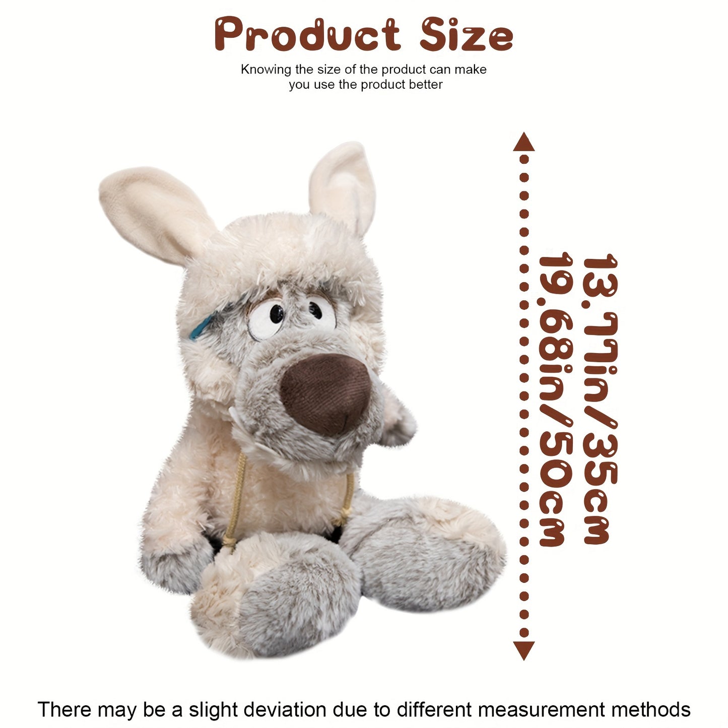 Wolf in Sheep's Clothing Plush Figures, Soft Polyester Stuffed Animal Toys, Cartoon-Inspired Plushies for Home Decor, Ideal Gifts for 0-3 Years Old - Anime Game Character Dolls