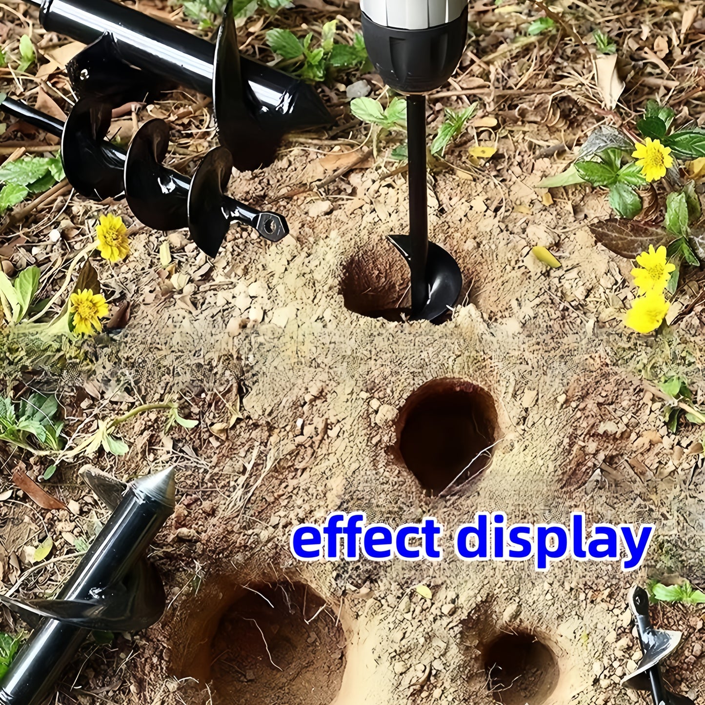 A Garden Drill Bit for Planting, Suitable for Flower Beds And Vegetable Gardens, Designed for Loosening Soil And Digging Holes.
