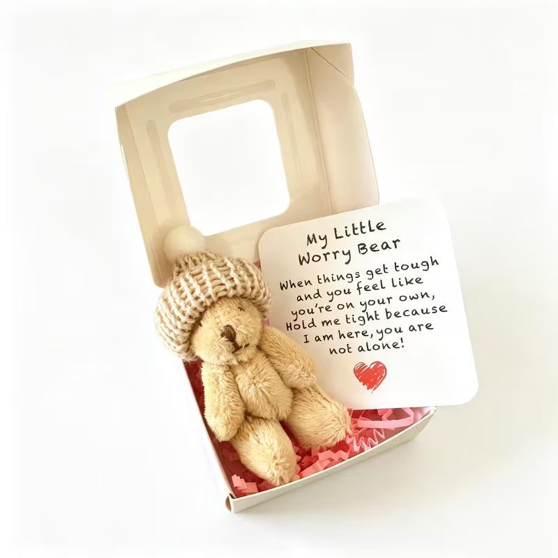 Mini Worry Bear Pocket Hug Gift Set