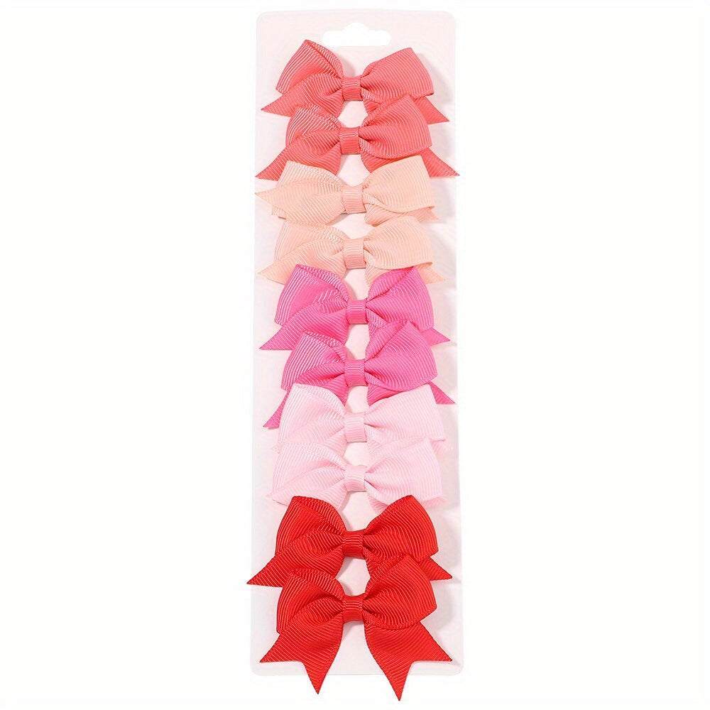 10pcs Adorable Baby Girls Bow Hair Clips - Perfect For Stylish Headwear, Ideal choice for Gifts
