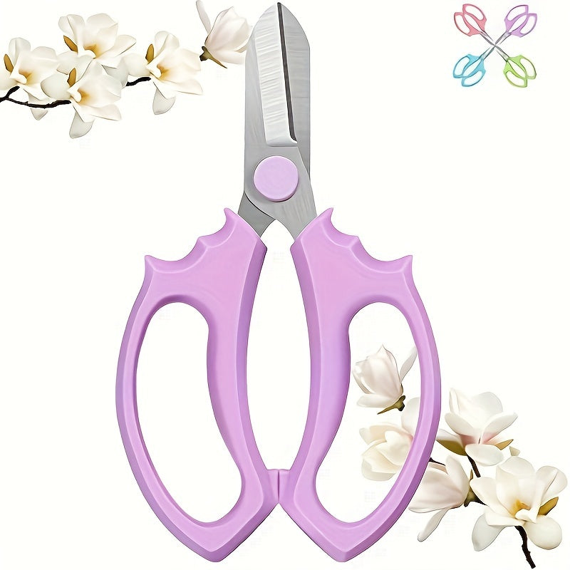 SUMYOUNG Professional Pruning Shears, Ambidextrous Comfort Grip Handles, Classic Style, Stainless Steel Blades, Manual Garden Scissors for Flower Arranging, Gardening Trimming, Plant Pruning, Fruit Picking