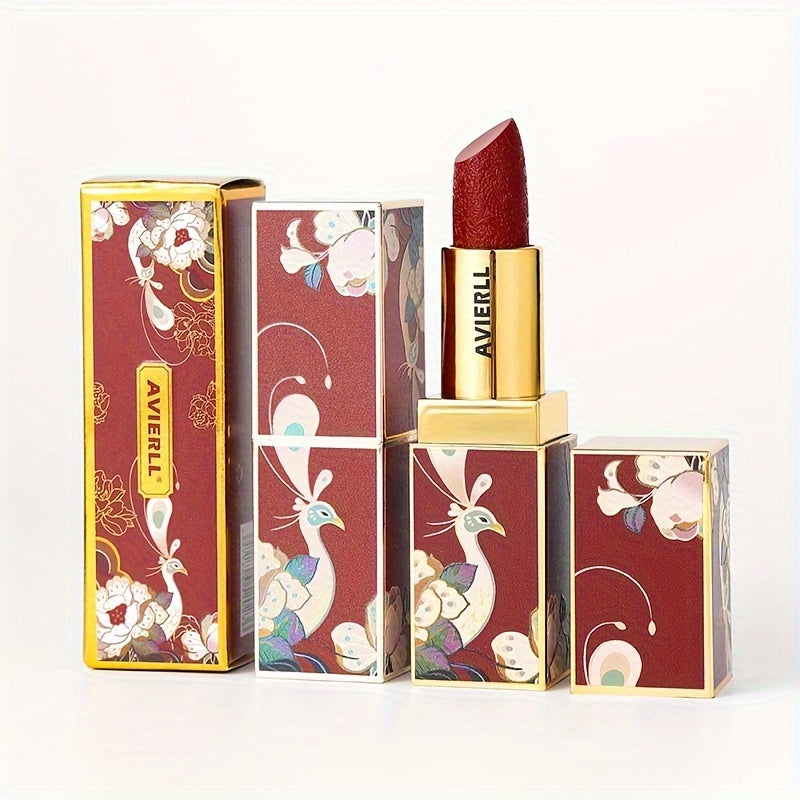 Exquisite Matte Velvet Lipstick Set - Moisturizing, Non-Sticky, Smudge-Proof, Waterproof, Lipstick - Perfect Festival Gift For Women - Chinese Traditional Printed Valentine's Day Gifts, Lunar New Year Gifts