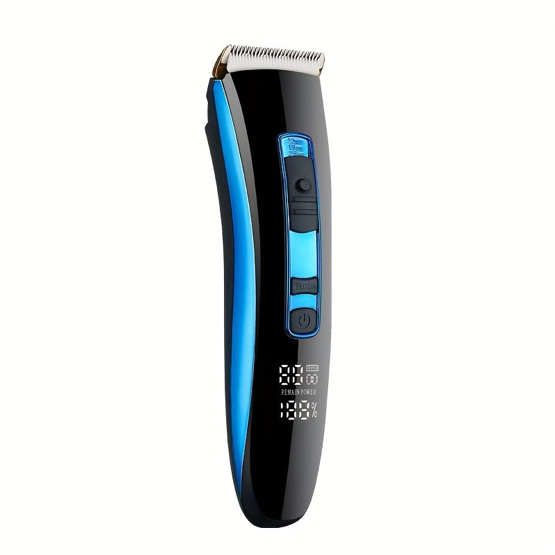 Rechargeable Professional Hair Clippers for Men - Includes LED Display and Grooming Kit - Perfect Father's Day Gift