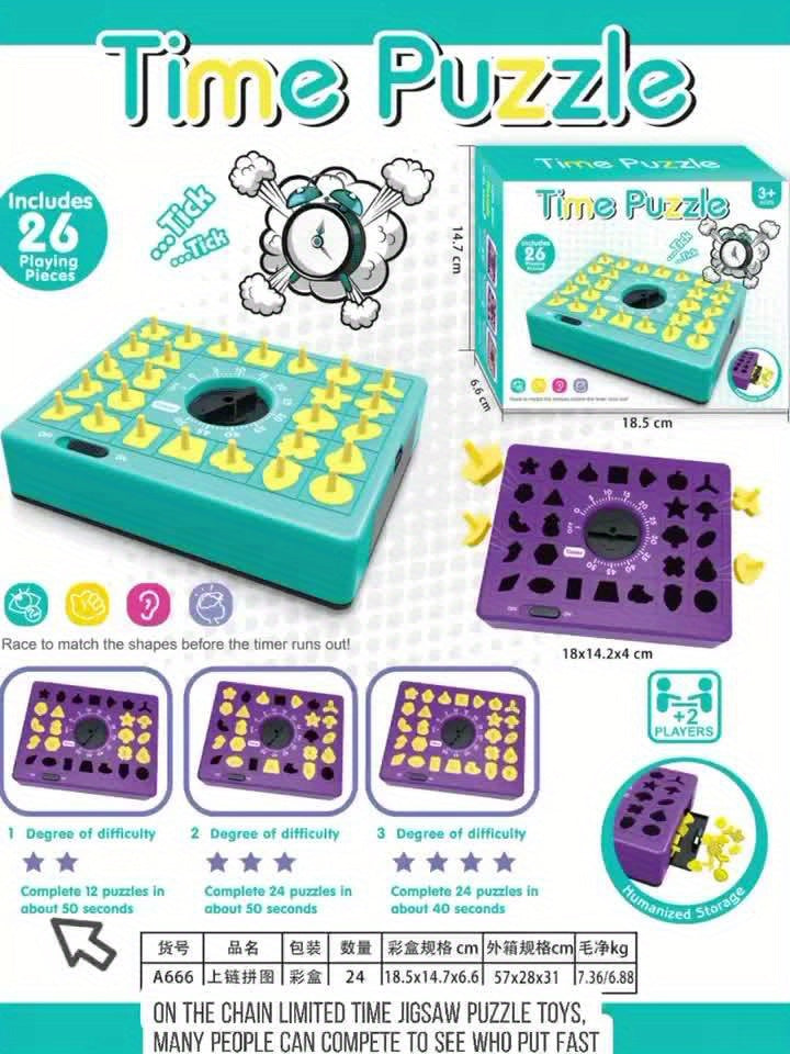 Timing Puzzle Toy, Winning Fingers Shape Toy Puzzle Game, Pop Up Board Game With Shape Puzzles, Two Players Concentration Games Puzzle Board Matching Game, Educational Toys Halloween Christmas Gift