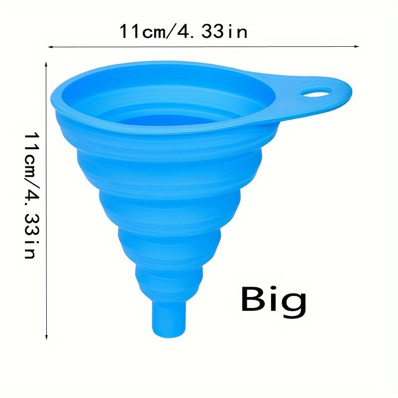 [Foldable Car Funnel] Durable & Flexible Foldable Portable Funnel for Car Engine Oil Change | Universal Fit, Leak-Proof Design with Easy-Pour Spout, Automotive Fluid Transfer, Car Maintenance Tool, Userfriendly Design, Leakpr
