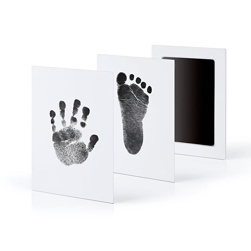 DIY Hand And Footprint Kit, Ink Pads Photo Frame Handprint Souvenir Accessories, Safe, Christmas Halloween Gift