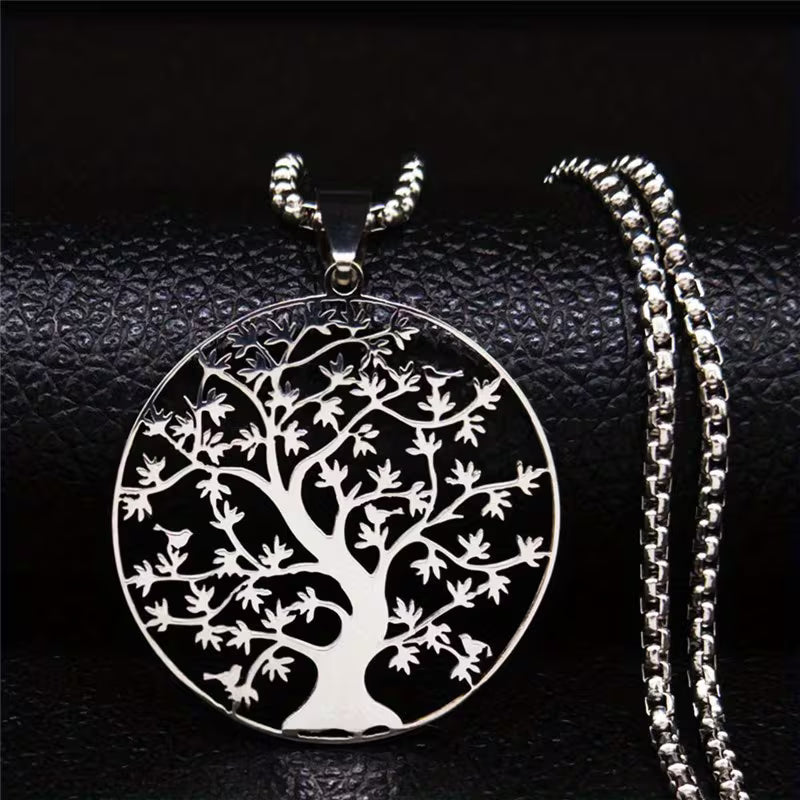Tree of Life Stainless Steel Fashion Necklace