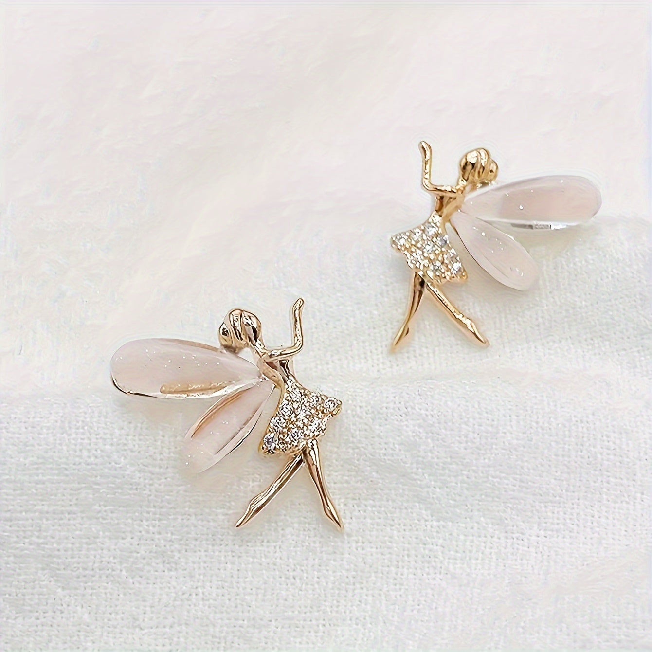 Vintage Korean Flower Fairies Stud Earrings - Daily Chic & Party-Ready, All-Season Versatile Jewelry