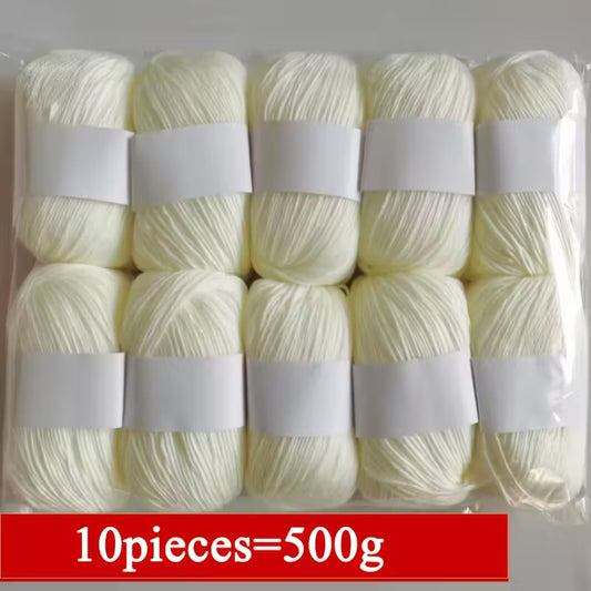 10pcs Luxury Silk Blend Yarn Set