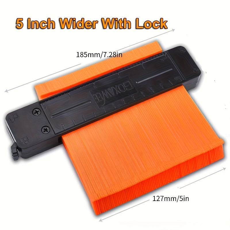 GOXAWEE Contour Gauge Profile Tool, 12.7cm/25.4cm Adjustable Lock, Precisely Copy Irregular Shape Duplicator For Flooring, Construction, Carpenter, DIY Handyman