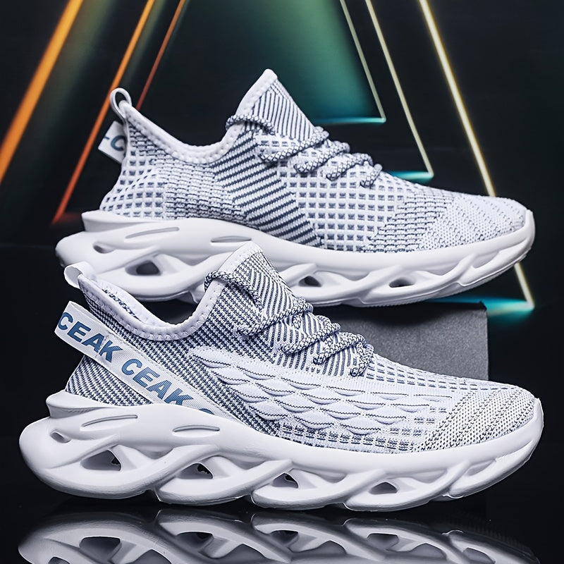 Men'S Blade Sneakers, Breathable Shock Absorption Running Shoes Lightweight Non-Slip Shoes for Jogging Tennis Gym, Walking Sneakers, Athletic Shoes