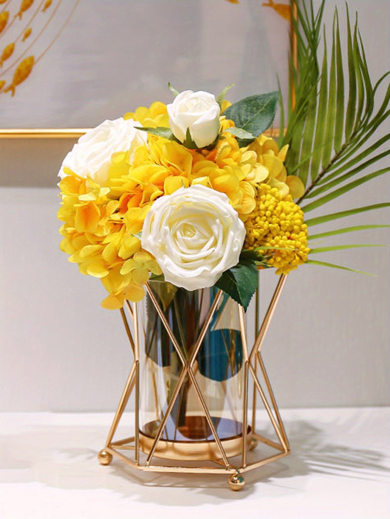 1pc Flower Vase, Creative Household Living Room Home Decoration, Restaurant Romantic Candlelight Dinner Props