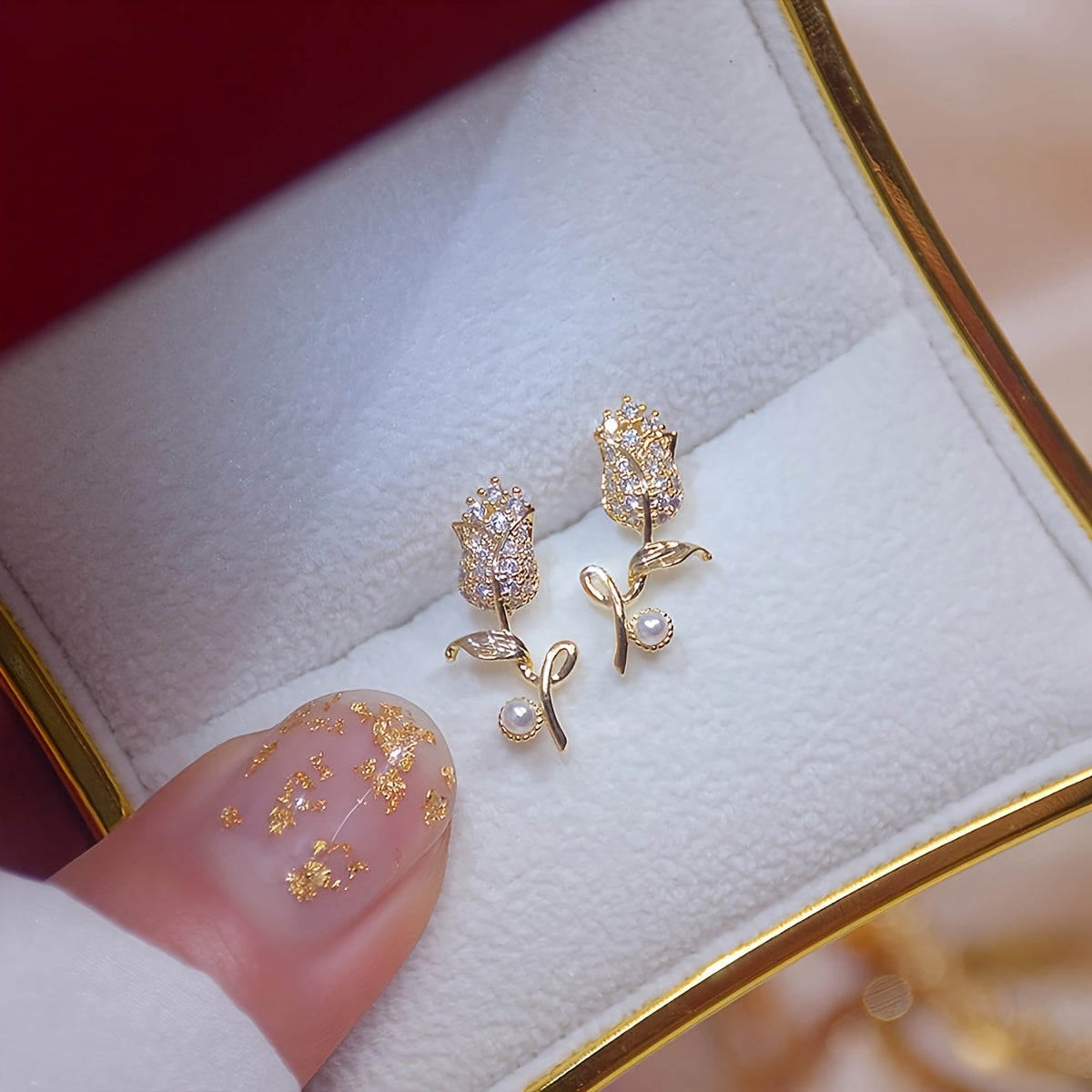 Vintage Korean Flower Fairies Stud Earrings - Daily Chic & Party-Ready, All-Season Versatile Jewelry