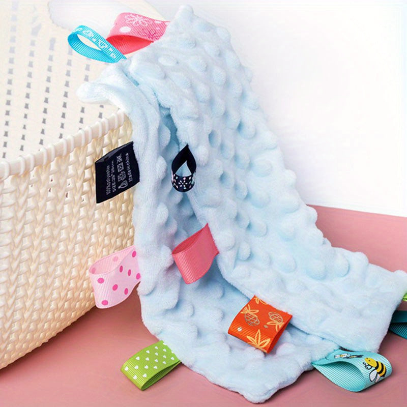 0-1 Year Olds Soft Knit Hat & Bib Set - Square, Comfortable Polyester with Floral & Plaid Patterns, Ideal for Birthdays or Holidays, Hand Wash Only, Toddler Clothing|Floral Bib Set|Soft Texture