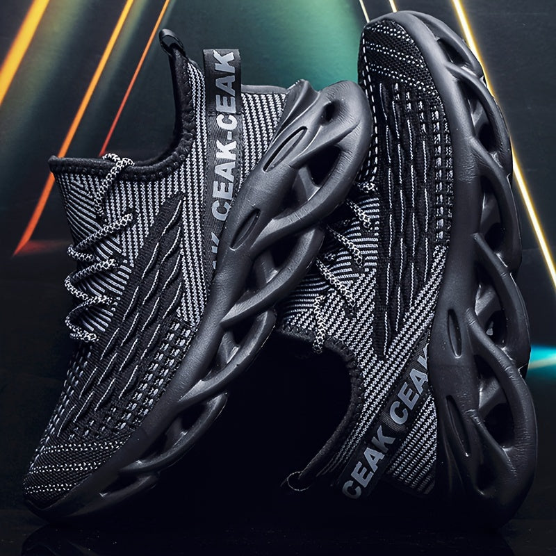Men'S Blade Sneakers, Breathable Shock Absorption Running Shoes Lightweight Non-Slip Shoes for Jogging Tennis Gym, Walking Sneakers, Athletic Shoes