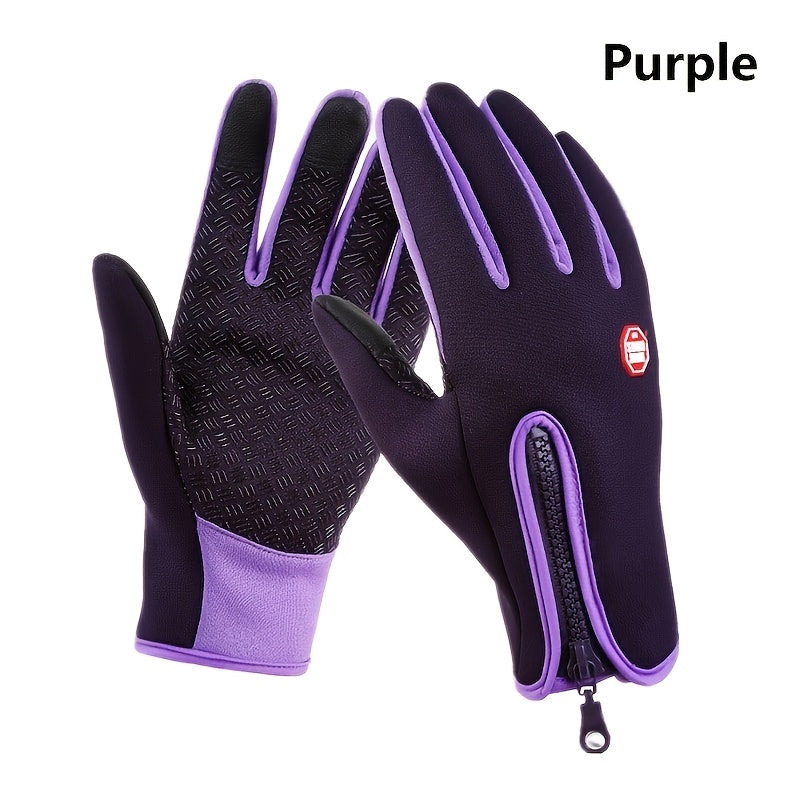 Men'S and Women'S Outdoor Touchscreen Windproof Gloves - Full-Finger Design, Warm-Keeping, Gloves for Cold Weather, Winter Gloves|Stylish Glove Design|Warm Gloves
