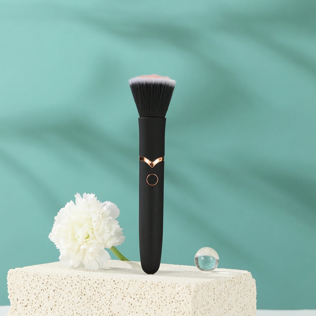 2-in-1 Dual Use High-Quality Gift Charging USB Vibration Stick with Rechargeable Lithium Battery, Non-Spermicidal, 150mAh - Adult Makeup Brushes and Sensual Toy Set