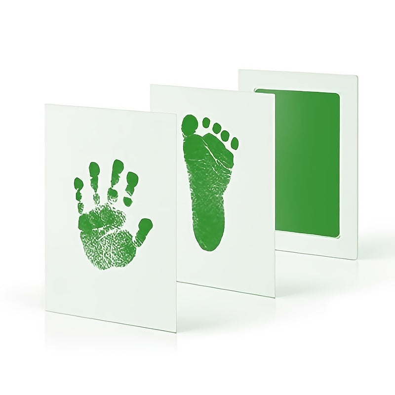 DIY Hand And Footprint Kit, Ink Pads Photo Frame Handprint Souvenir Accessories, Safe, Christmas Halloween Gift