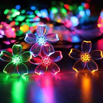 1pc Cherry Blossom String Lights, Suitable for Home Decorations Engagement Wedding Valentine's Day Holiday Party Atmosphere, 1.5m 10 Bulbs, Holiday Lighting, Romantic Ambiance, Festive Glow, Elegant Illumination, Plastic Cons