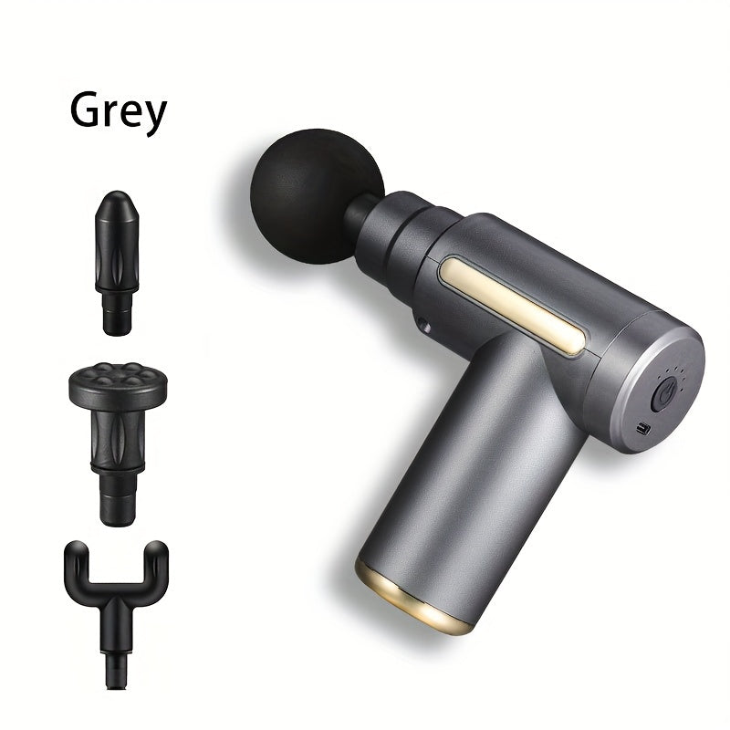 1pc Muscle Massage Gun, Handheld Muscle Massager, Type-C Rechargeable Handheld Entry Level Massager For Neck & Back