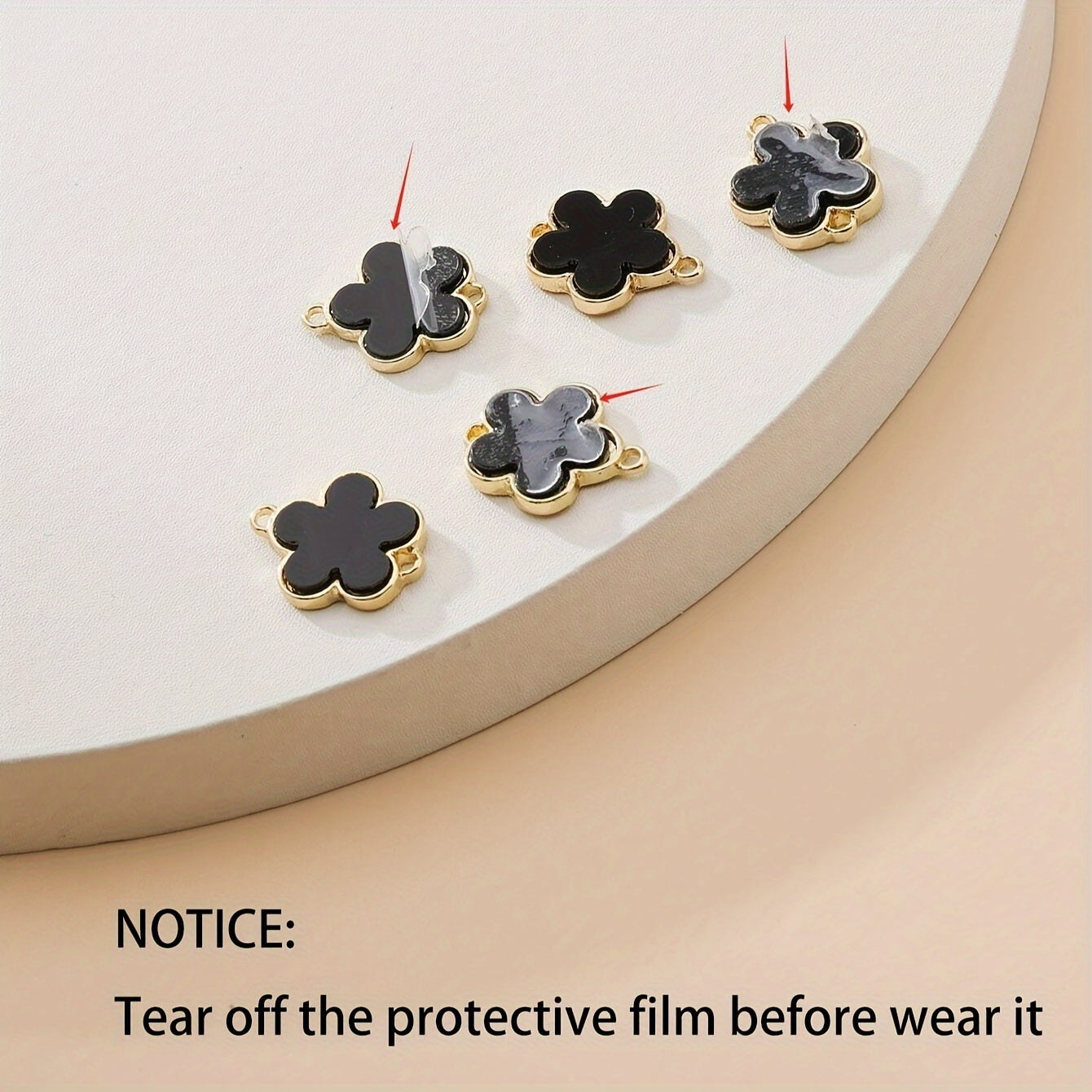 Exquisite Flower Design Stud Earrings & Necklace & Ring & Bangle & Bracelet Elegant Simple Style Delicate Jewelry Set