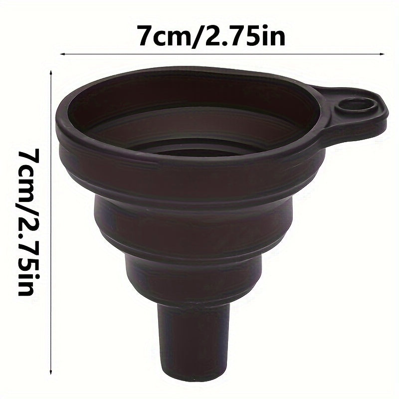 [Foldable Car Funnel] Durable & Flexible Foldable Portable Funnel for Car Engine Oil Change | Universal Fit, Leak-Proof Design with Easy-Pour Spout, Automotive Fluid Transfer, Car Maintenance Tool, Userfriendly Design, Leakpr