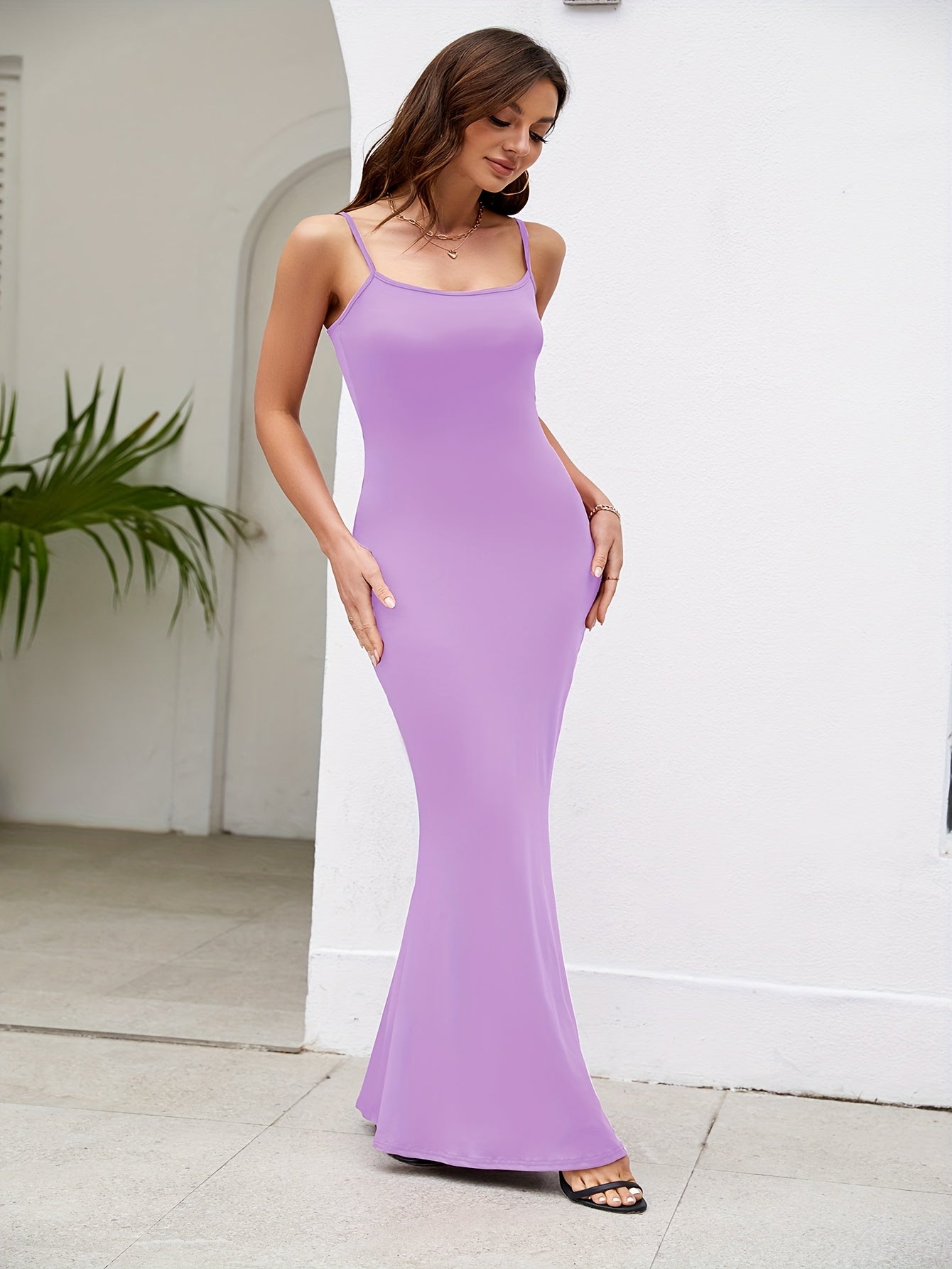 2025 New European and American Cross-border Fashion Elegant Party Dress Halter Backless Long Dress for Women