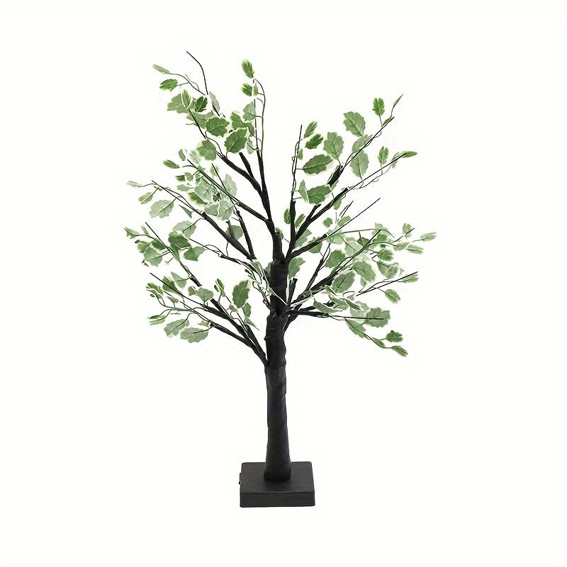 1pc Birch Christmas Leaf Flower Lamp Romantic Bedroom Night Light Room Decoration Table Lamp Sleep Decor Bedside Atmosphere Lamp