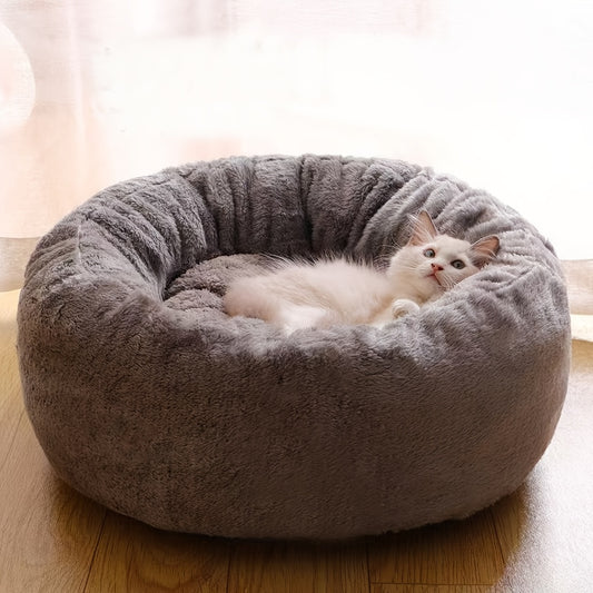1pc Extra Large Plush Pet Bed with Soft Cushioned Interior - Heavy-Duty All-Season Comfort, Plush Bedding for Small/Medium/Large Dogs & Cats, No Assembly Needed - Ideal Christmas Gift for Pets, Cozy