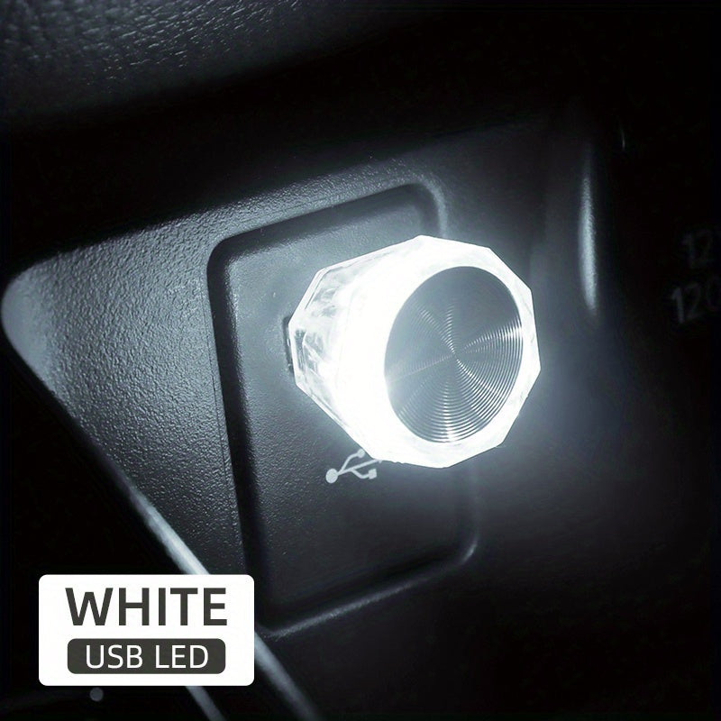 Car Mini USB LED Atmosphere Light Indoor Environment Decoration Mood Light Car PC Computer Portable Light Plug And Play Super Bright
