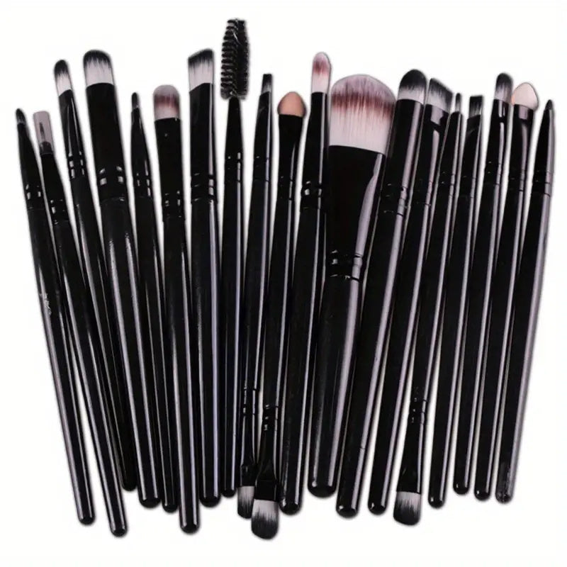 20Pcs Makeup Brushes Set Professional Soft Synthetic Hair Powder Foundation Eyeshadow Make Up Brushes Cosmetics Ideal For Makeup Beginners