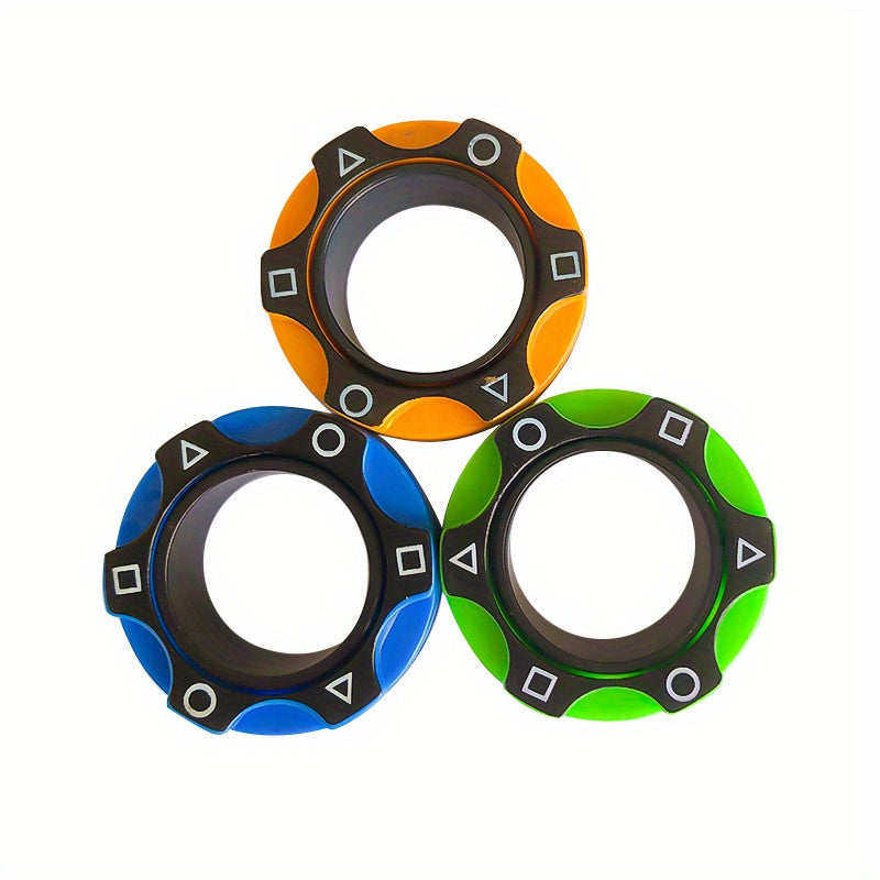 3pcs Magnetic Rings Toy Set, Adult Magnets Spinner Rings, Creative Toy