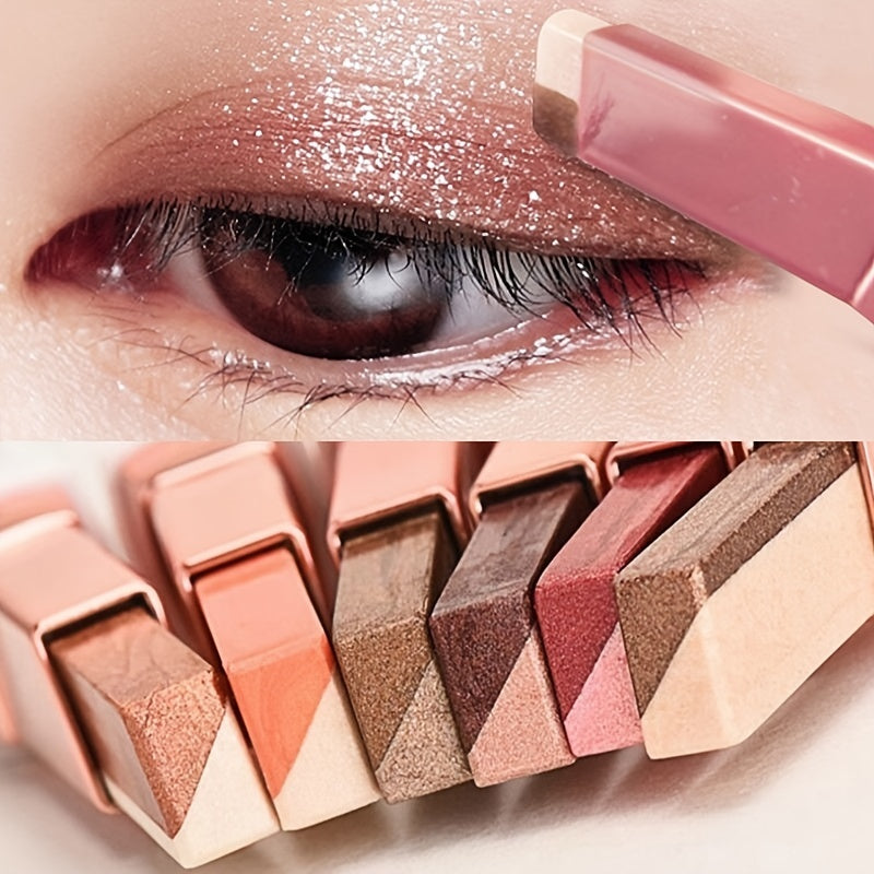 Double Color Gradient Eyeshadow Stick Waterproof And Long-Lasting Eye Makeup