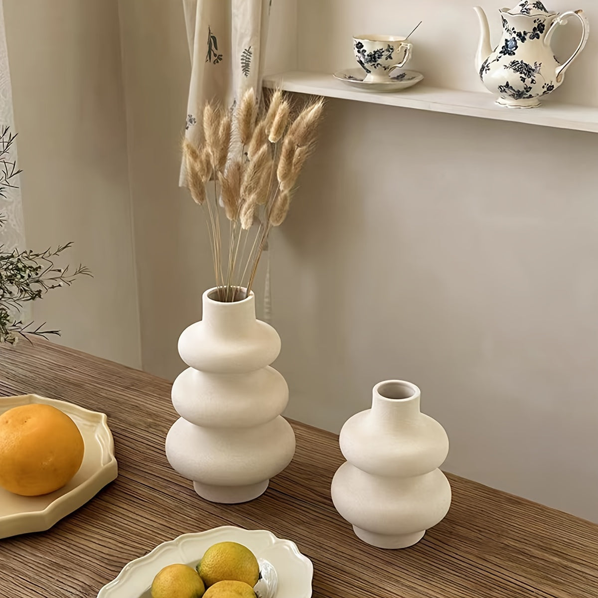 Boho-Elegant Spiral Ceramic Vase: Perfect for Home & Wedding Decor, Ideal for Special Occasions - A Thoughtful Gift