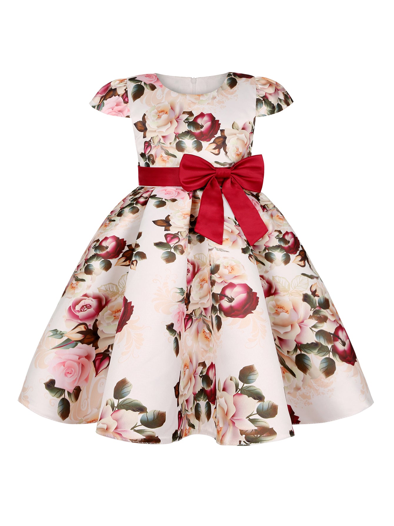 Children Eden 3-10 Years Girls Rose Print Dress