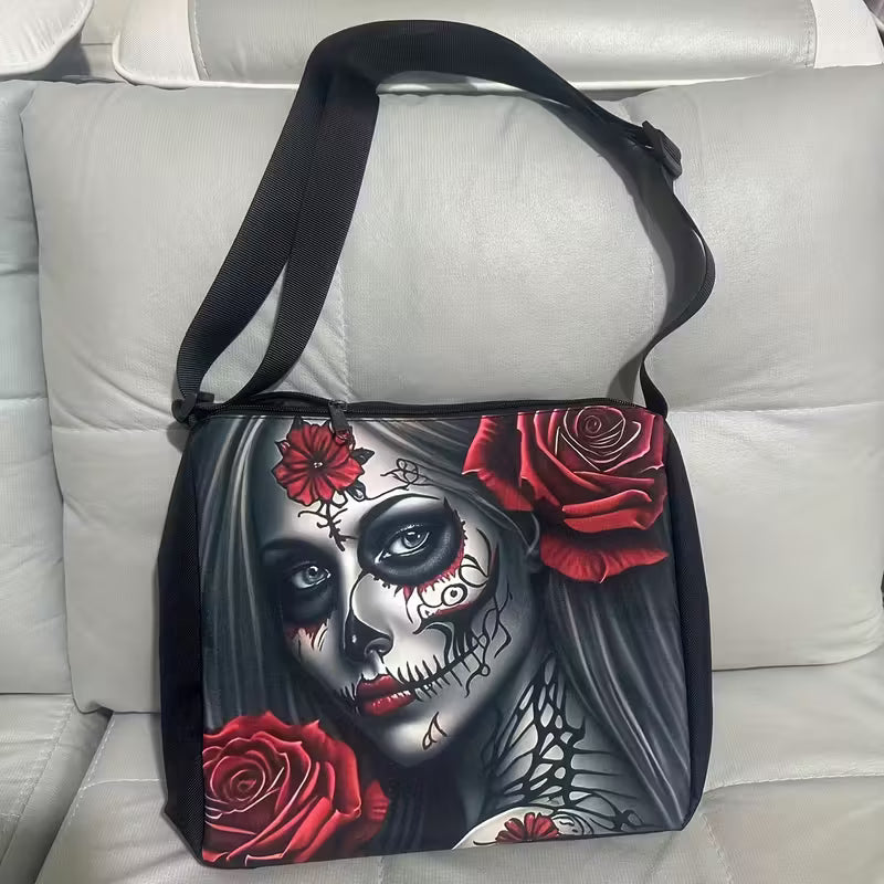 Gothic Skull Crossbody Bag for Women