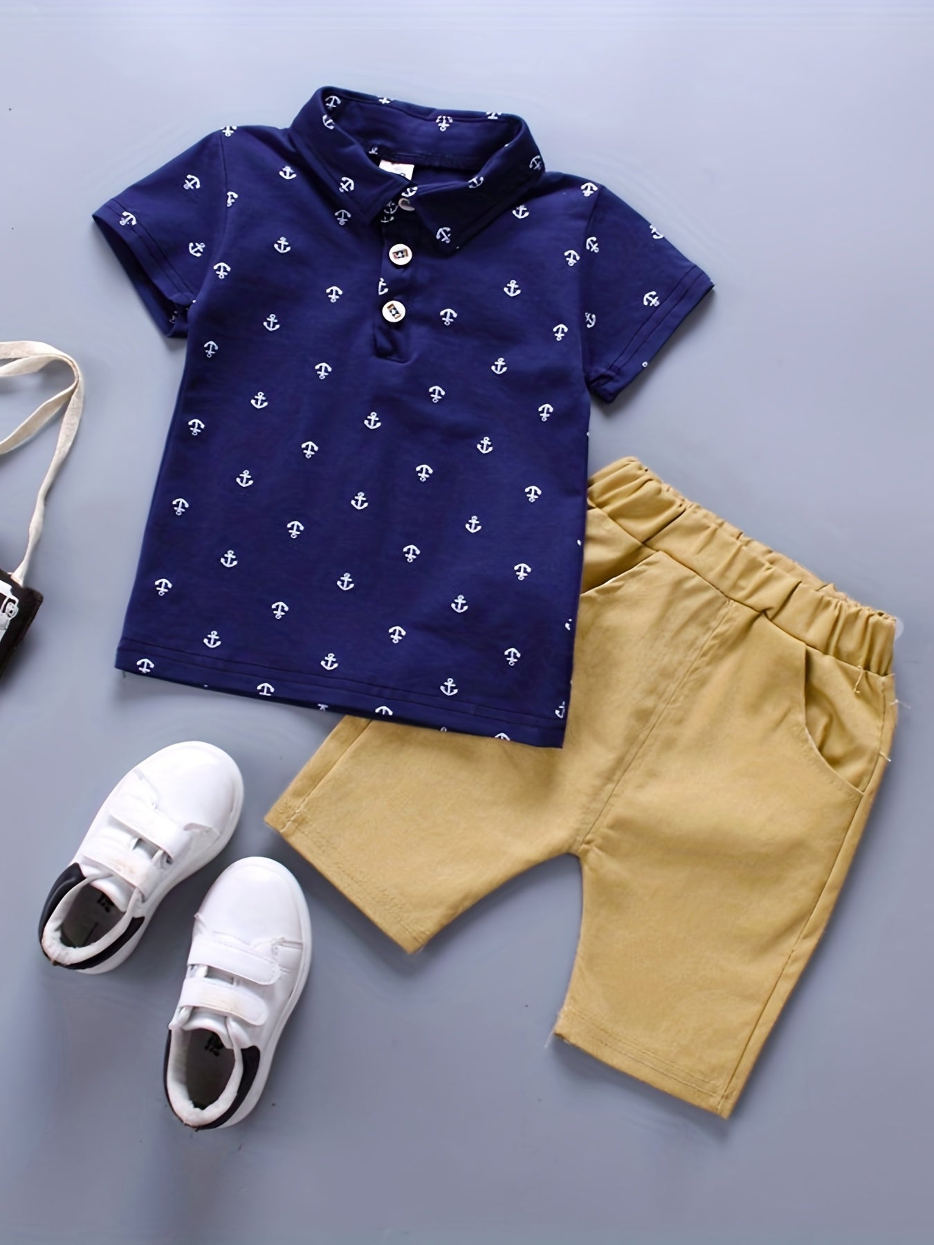 Boys' Summer Short Sleeve Set, New  Breathable Two-Piece Outfit for Toddlers, Perfect for Outdoor