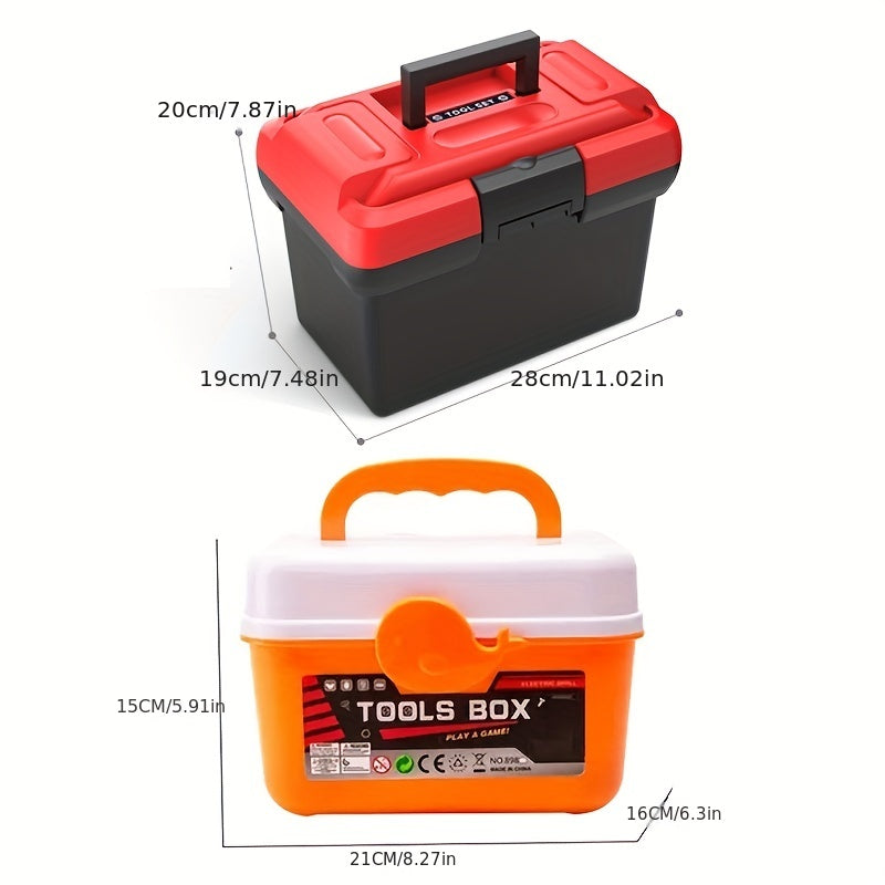 Electric Toy Drill Set: Stimulate Your Child's Imagination With This Fun Construction Studio Toy!, Halloween, Christmas, And Thanksgiving Day Gift