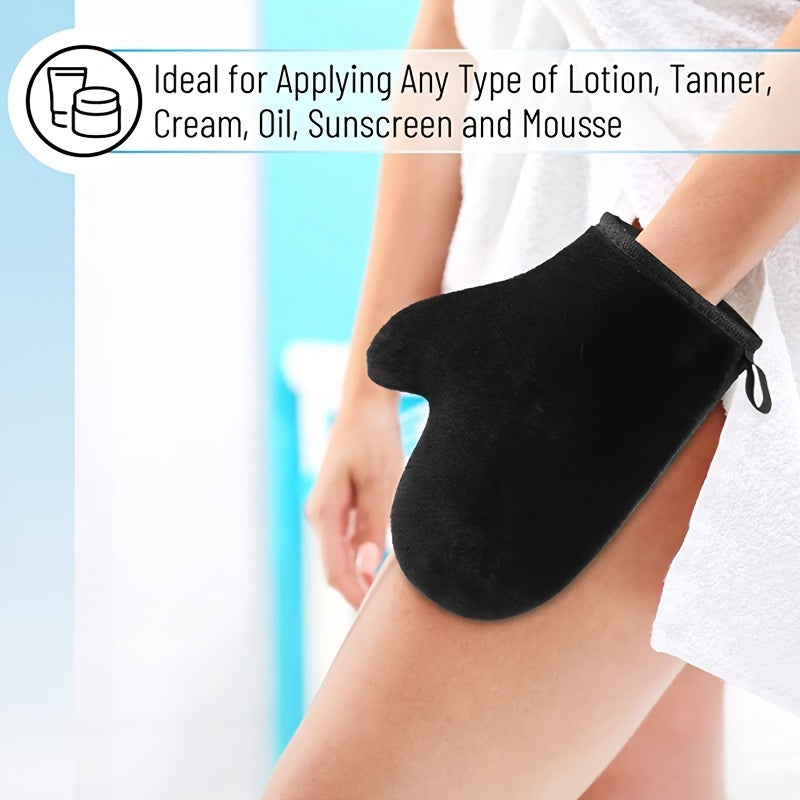 Ultimate Self Tanning Mitt - Streak-Free, Quick-Dry Formula for Face & Back - Reusable, Soft Glove - Professional-Grade, Uniform Tan Applicator