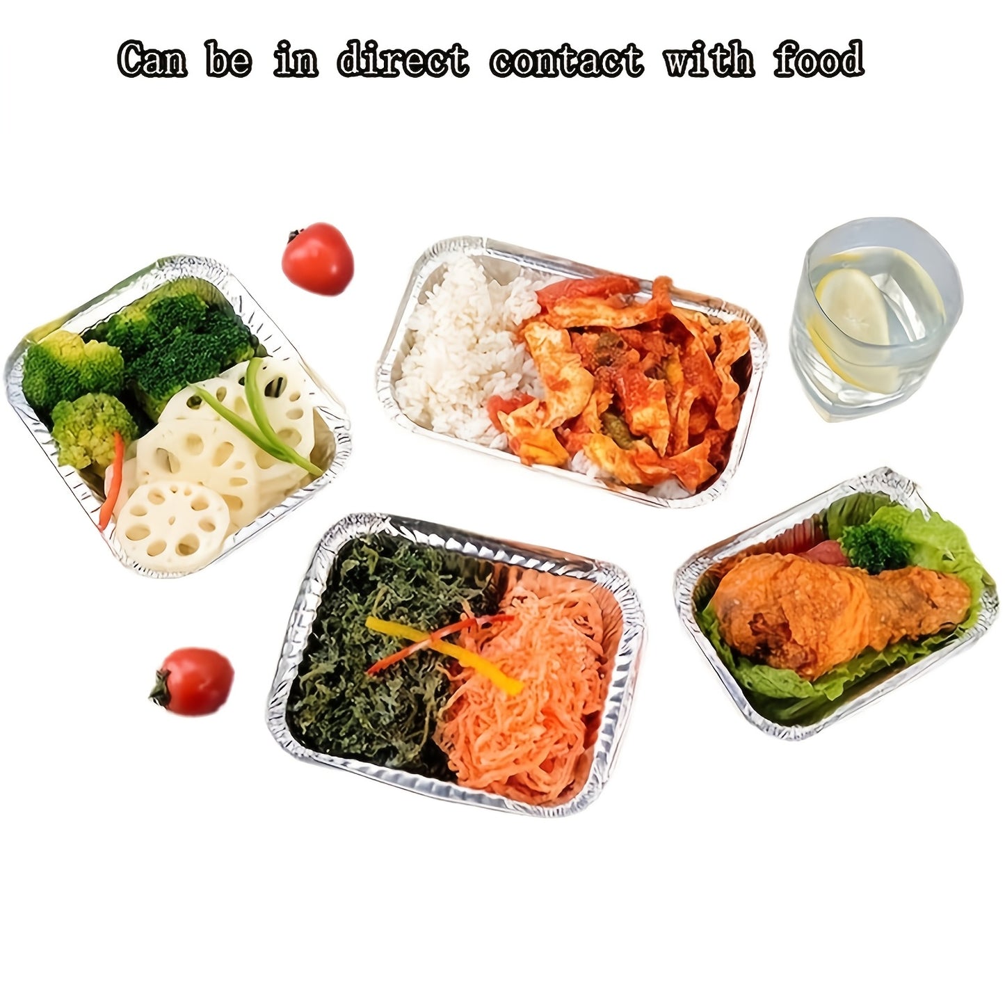 Heavy-Duty Disposable Aluminum Foil Pans with Clear Lids - Airtight, Recyclable Food Storage Containers for Cooking, Baking, Meal Prep, and Takeout - Ideal for Holidays like Christmas and New Year