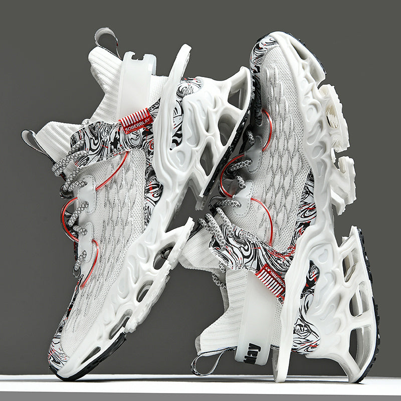 Men'S Casual Sports Shoes, Luxurious Tennis Trainers, Breathable Fashion Loafers, And Lightweight Running Shoes with Shock-Absorbing Features.