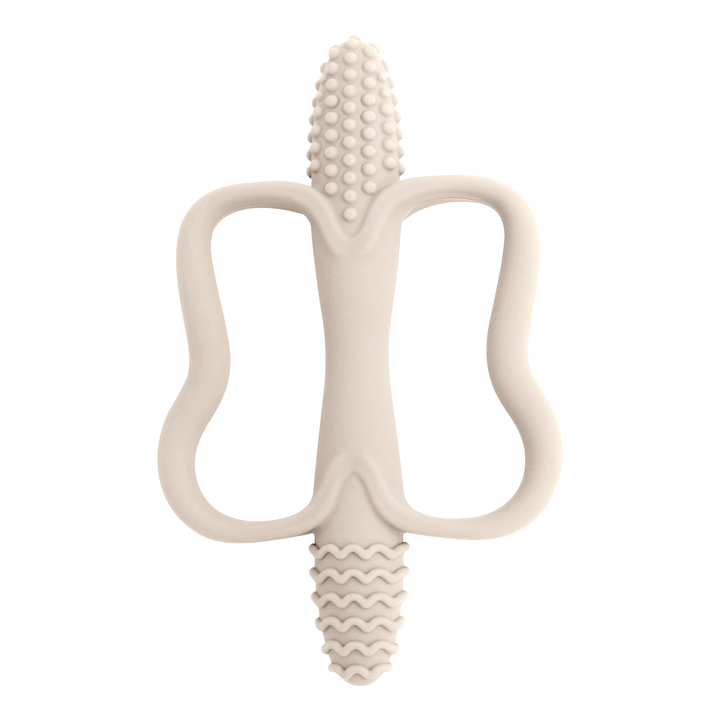[Silicone Teether] Silicone Baby Toy Teether with Handle | Integrated Corn-Shaped Teether, Available in 6 Colors