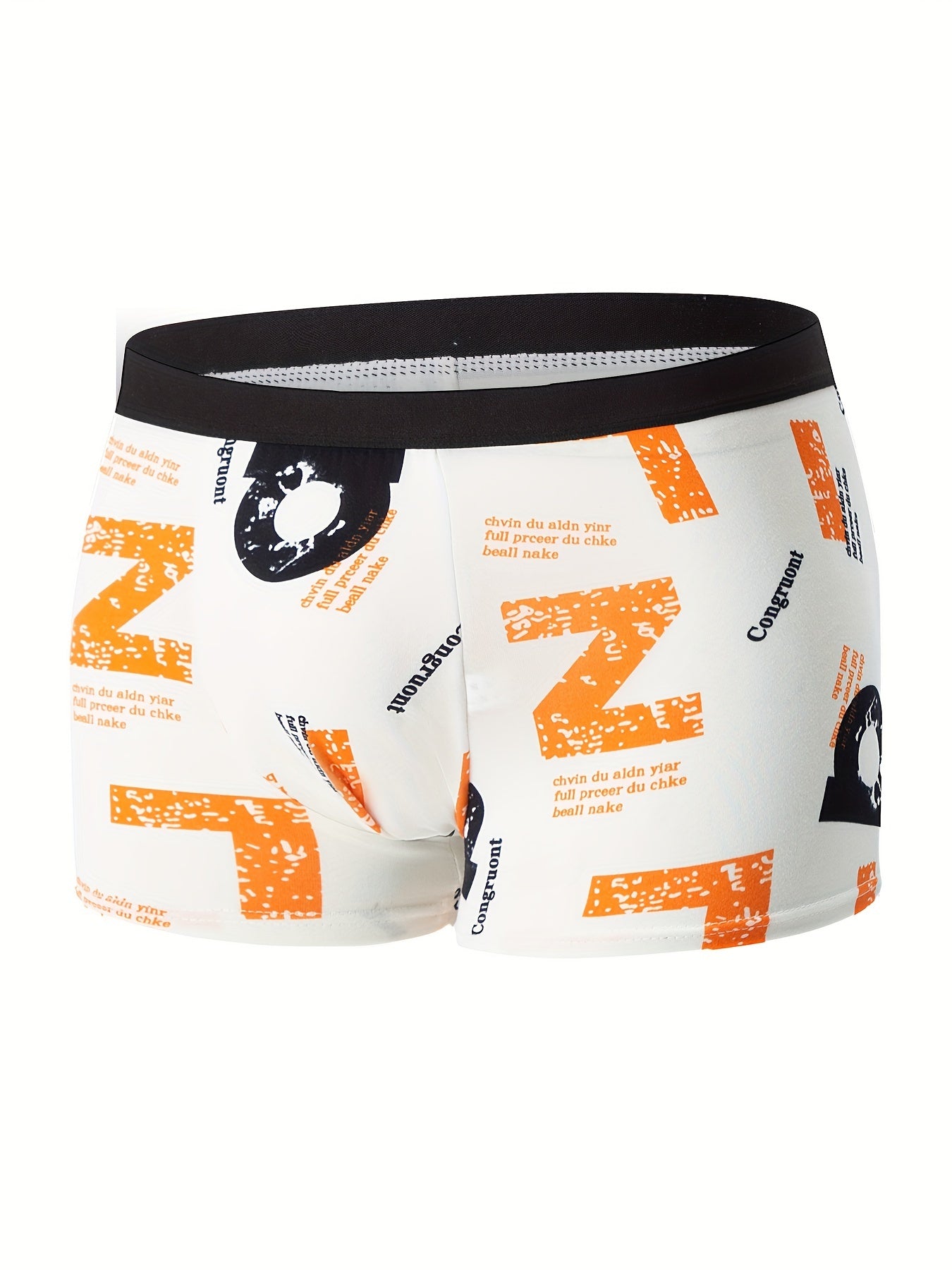 4pcs Flower Pattern Men's Underwear Boxers, Casual Boxer Briefs Shorts, Breathable Comfy Stretchy Boxer Sports Shorts