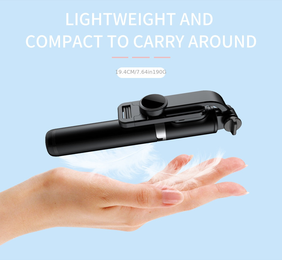 101.6cm Phone Selfie Stick Tripod, Extendable Selfie Stick All-in-One Smartphone Tripod Stand with Wireless Remote 360° Rotation