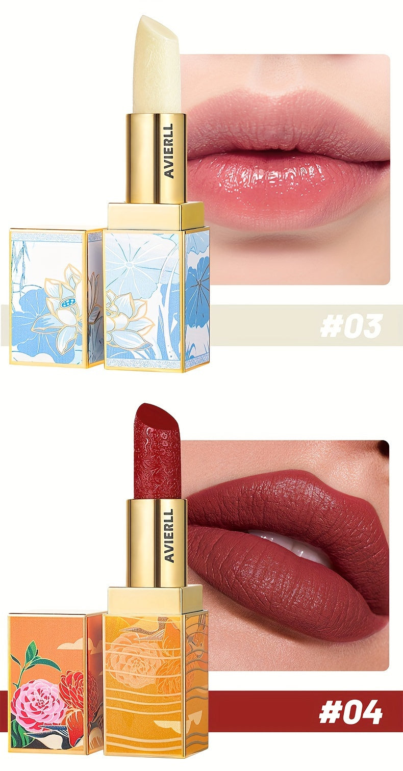 Exquisite Matte Velvet Lipstick Set - Moisturizing, Non-Sticky, Smudge-Proof, Waterproof, Lipstick - Perfect Festival Gift For Women - Chinese Traditional Printed Valentine's Day Gifts, Lunar New Year Gifts