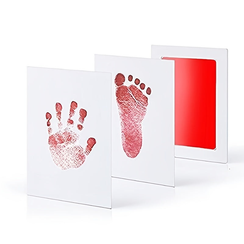 DIY Hand And Footprint Kit, Ink Pads Photo Frame Handprint Souvenir Accessories, Safe, Christmas Halloween Gift