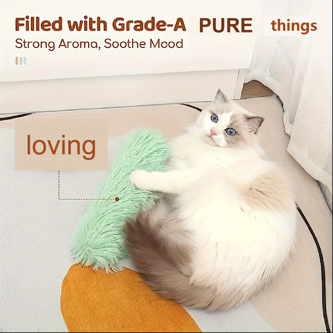 1pc Cat Kicking Toy With Sand Sound For Indoor Cats - Promotes Exercise And Playfulness