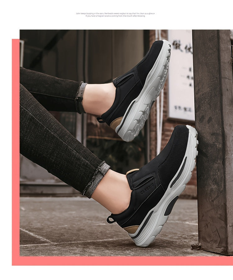 Plus Size Wide Fit Men's Lace-Up Loafers, Men's Canvas Lightweight Comfortable Walking Shoes