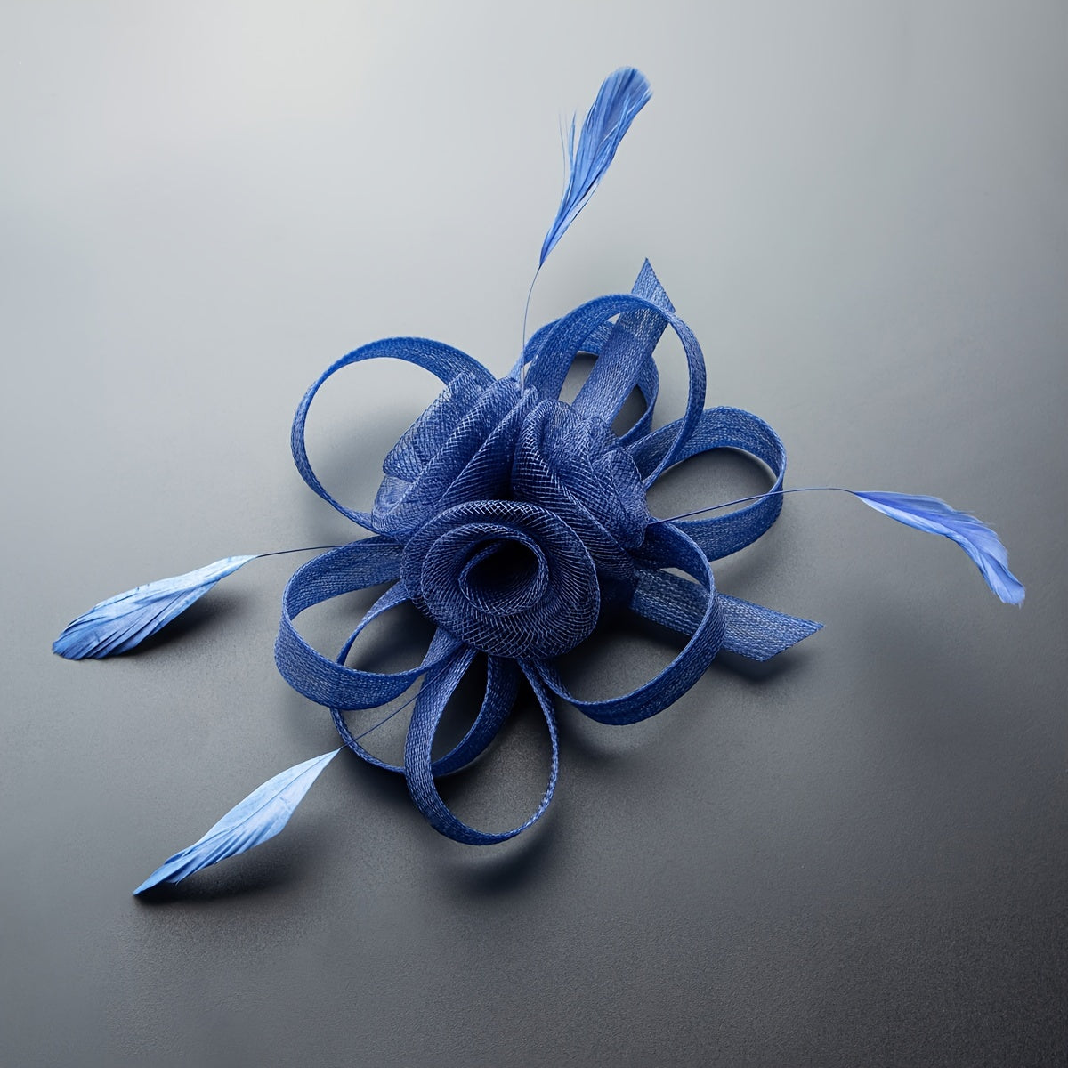 1pc Elegant Women'S Fascinator Headband - Polyester Mesh Flower Veil with Feather Detail for Cosplay, Bridal, Wedding, Tea Party, Church Hat Accessory, Derby Racing - Birthday Gift, Carnival/Mardi Gras/Masquerade