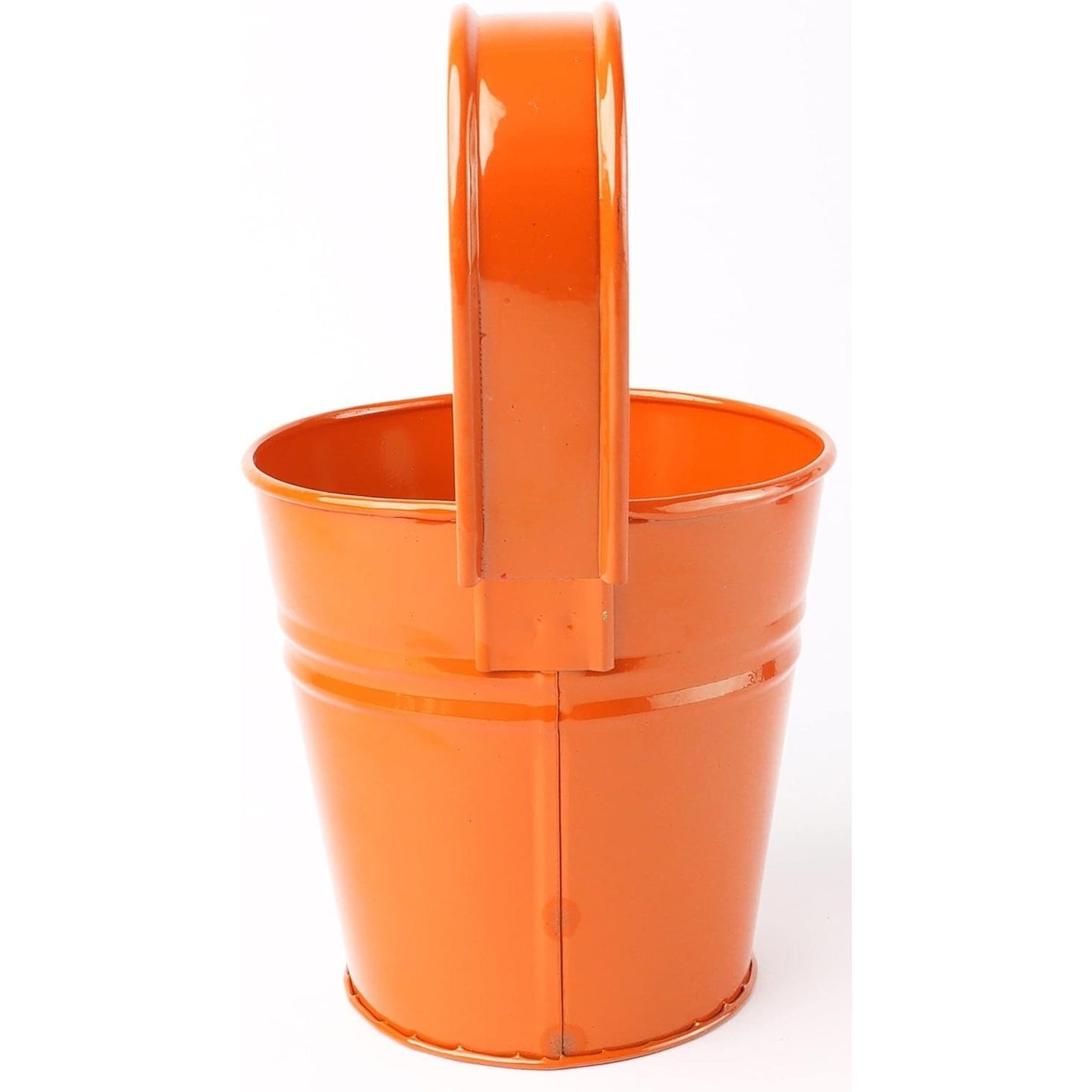 Hanging Plant Pots Large Metal Flower Pot Vase Bucket Fence Hanging Garden Planter With Drainage Hole For Balcony Home Decor (10pcs with Assorted 10 Colours)
